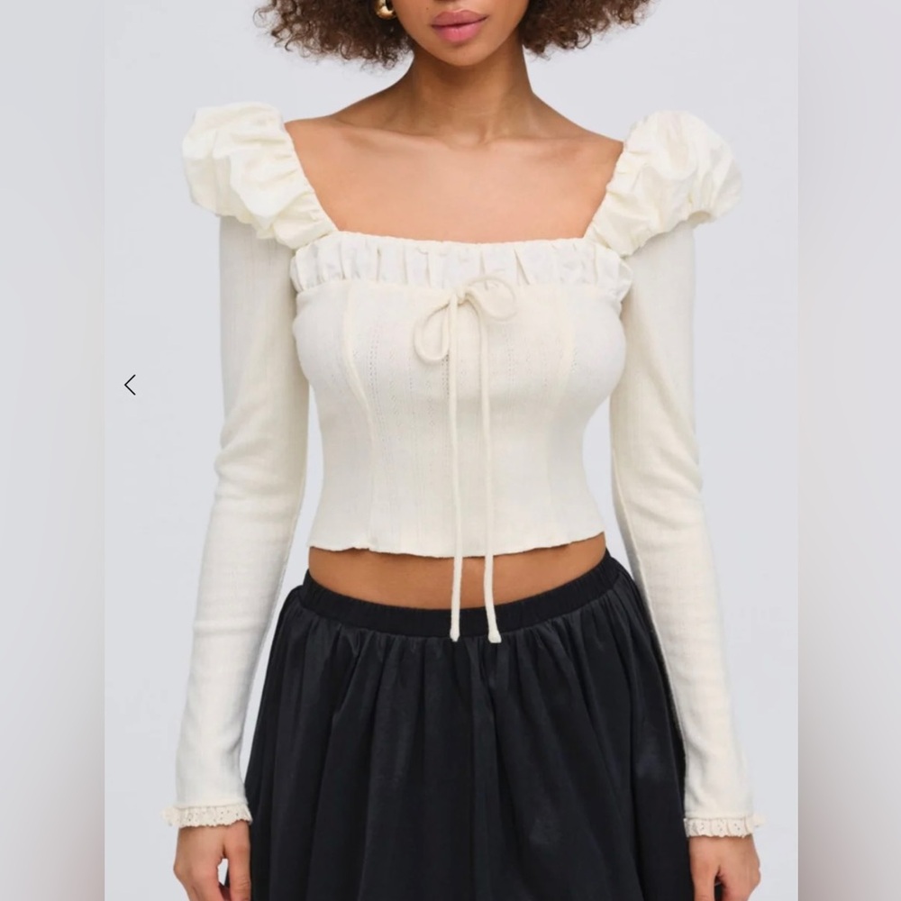 For Love & Lemons long sleeve knit blouse - Size XL